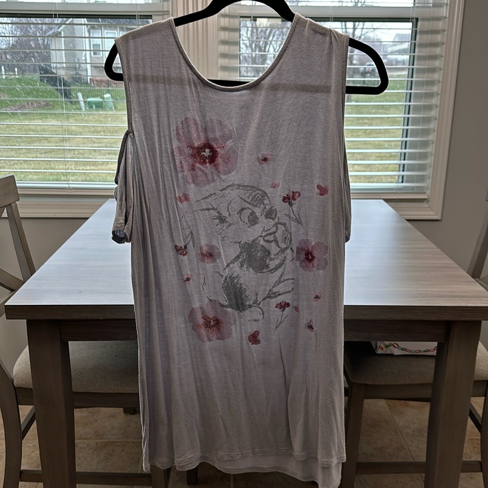 Disney Thumper cold shoulder Tshirt size XL